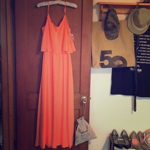 Gorgeous Coral Maxi Dress - BNWT, Never Worn